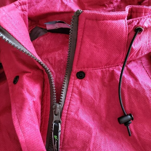 FROGG TOGGS Kids' Classic Pro Action Waterproof Rain Jacket Cherry Color M - Picture 8 of 16